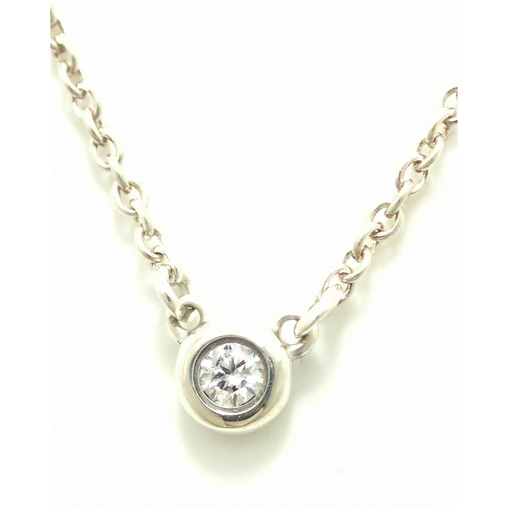 TIFFANYCo Tiffany By the Yard Necklace Silver Diamond